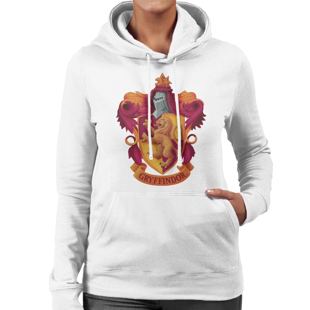 Harry Potter Gryffindor Lion Shield Women's Hooded Sweatshirt-ALL + EVERY