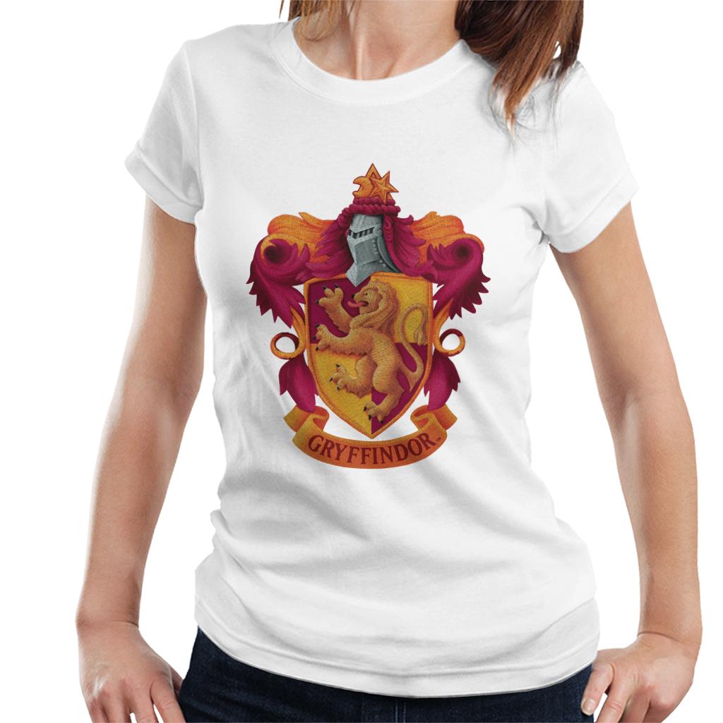 Harry Potter Gryffindor Lion Shield Women's T-Shirt-ALL + EVERY