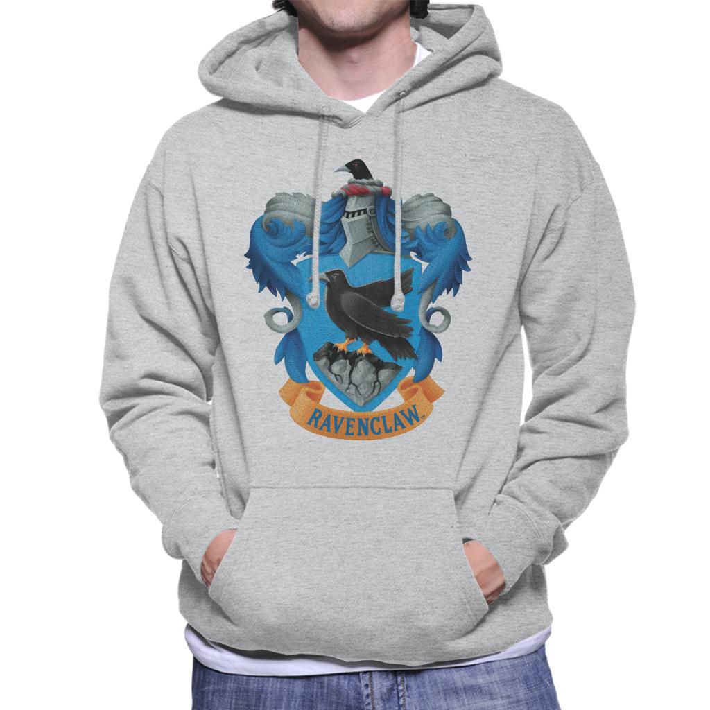 Harry Potter Ravenclaw Eagle Shield Men's Hooded Sweatshirt-ALL + EVERY