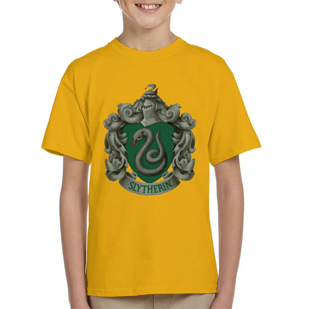 Harry Potter Slytherin Serpent Shield Kid's T-Shirt-ALL + EVERY