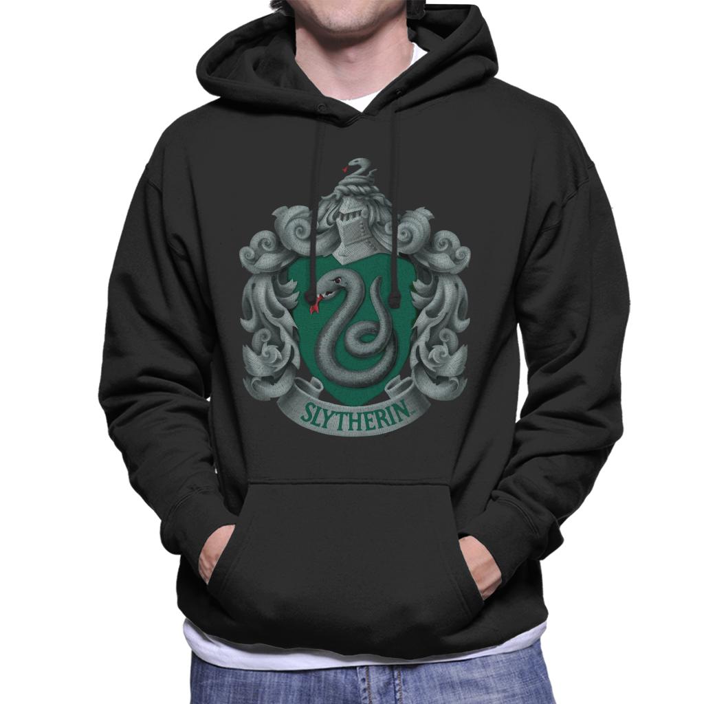 Harry Potter Slytherin Serpent Shield Men's Hooded Sweatshirt-ALL + EVERY