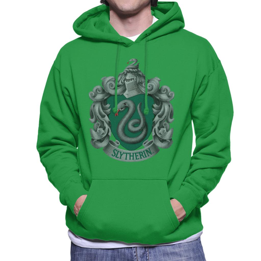 Harry Potter Slytherin Serpent Shield Men's Hooded Sweatshirt-ALL + EVERY