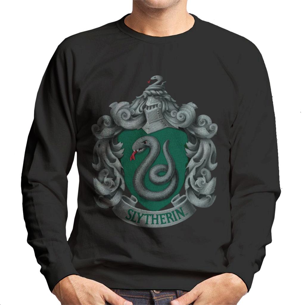 Harry Potter Slytherin Serpent Shield Men's Sweatshirt-ALL + EVERY