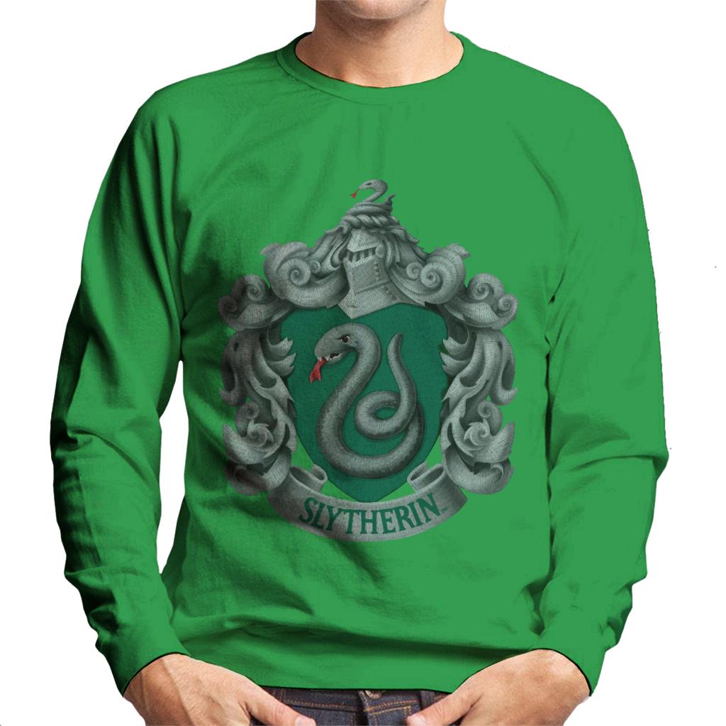 Harry Potter Slytherin Serpent Shield Men's Sweatshirt-ALL + EVERY