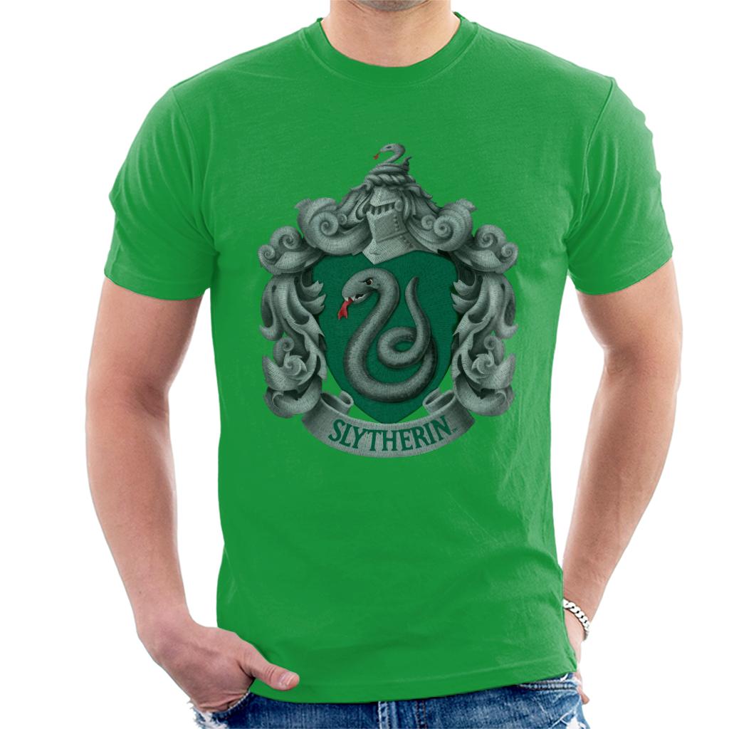 Harry Potter Slytherin Serpent Shield Men's T-Shirt-ALL + EVERY