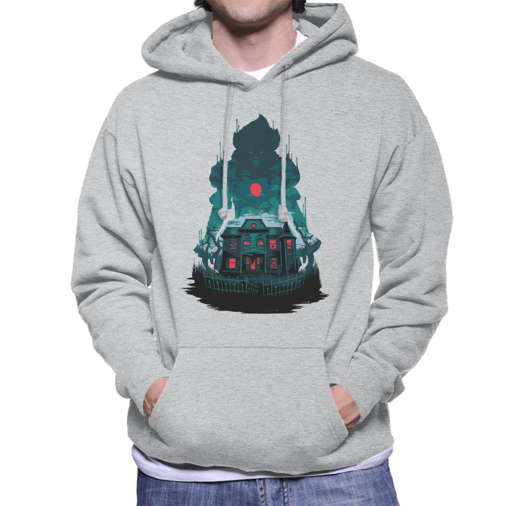 IT Pennywise House Red Balloon Men's Hooded Sweatshirt-ALL + EVERY