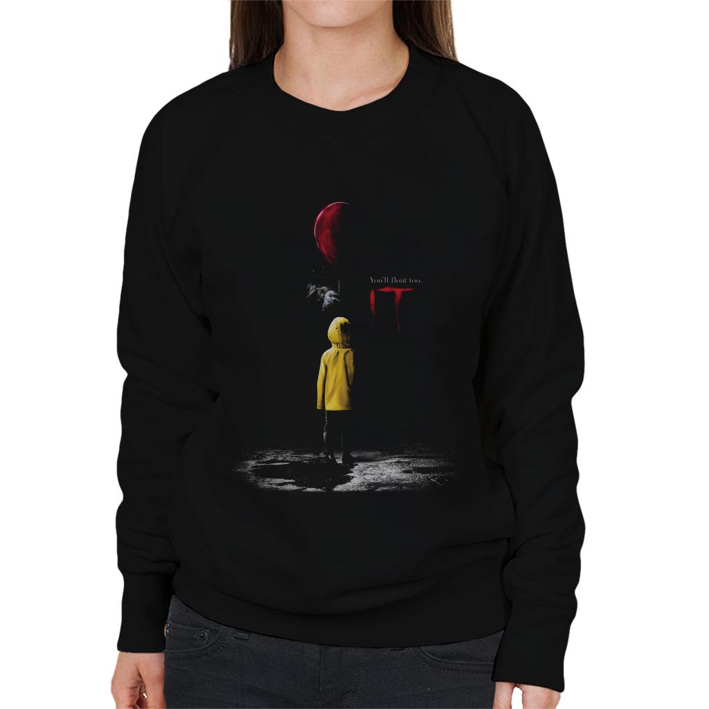 IT Halloween You Will Float Too Women's Sweatshirt-ALL + EVERY