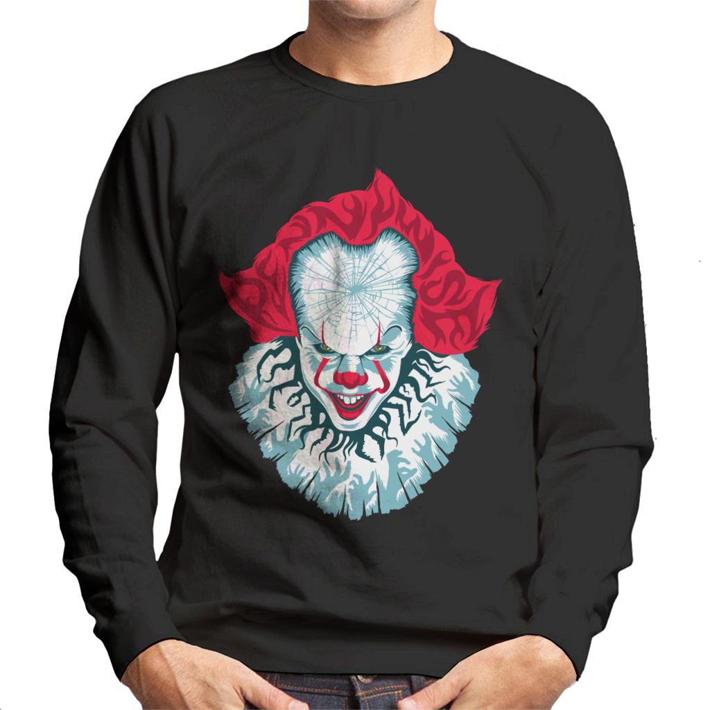 IT Pennywise Cracked Head Men's Sweatshirt-ALL + EVERY