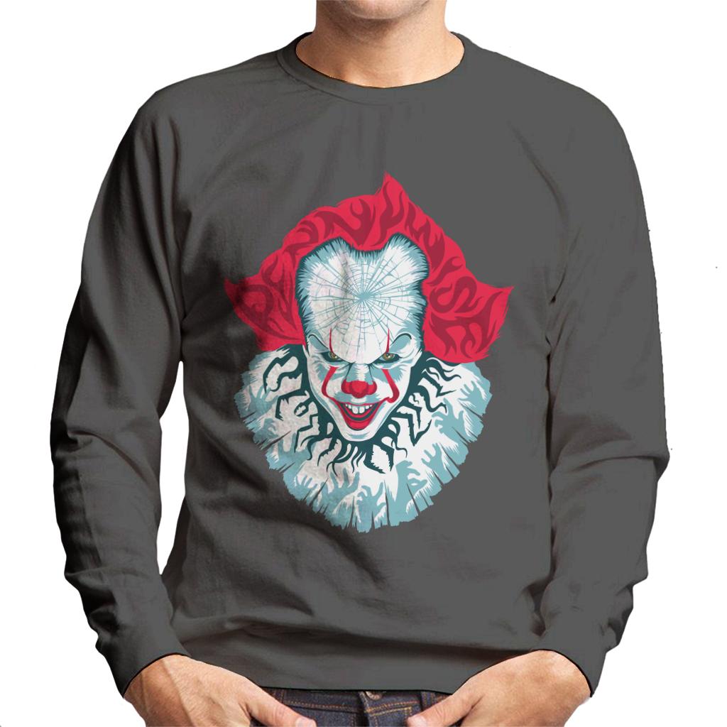 IT Pennywise Cracked Head Men's Sweatshirt-ALL + EVERY