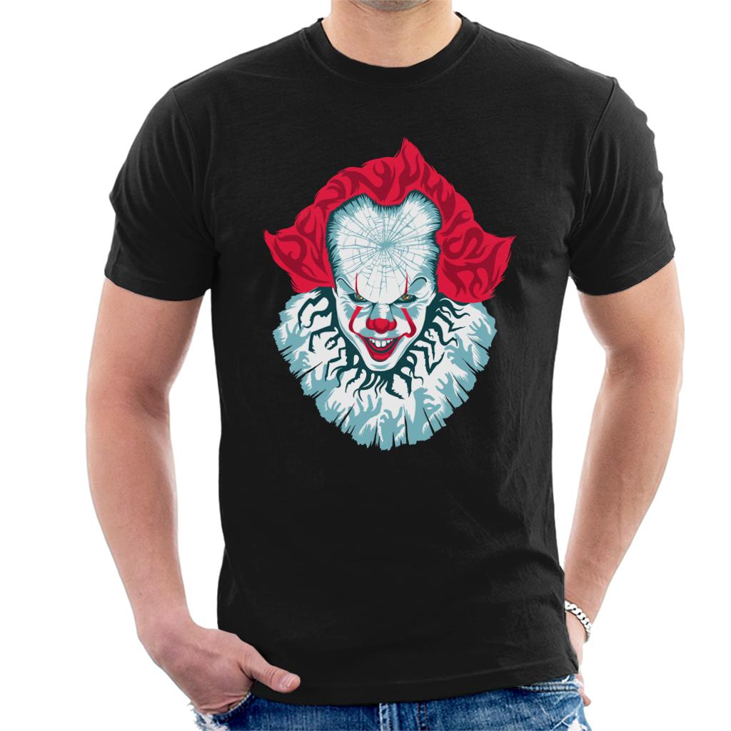 IT Pennywise Cracked Head Men's T-Shirt-ALL + EVERY