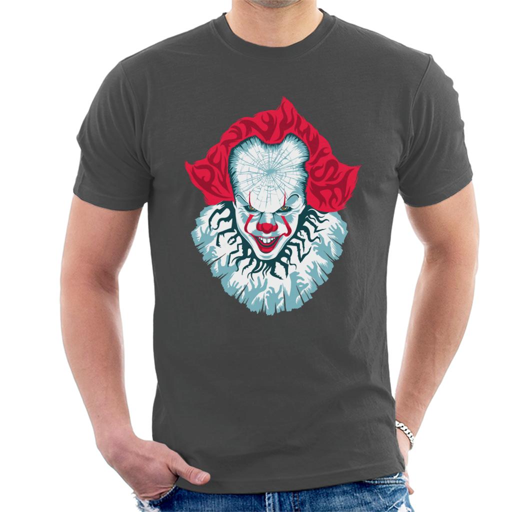 IT Pennywise Cracked Head Men's T-Shirt-ALL + EVERY