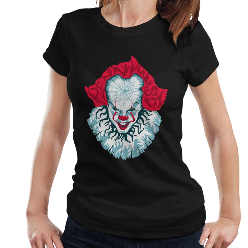 IT Pennywise Cracked Head Women's T-Shirt-ALL + EVERY