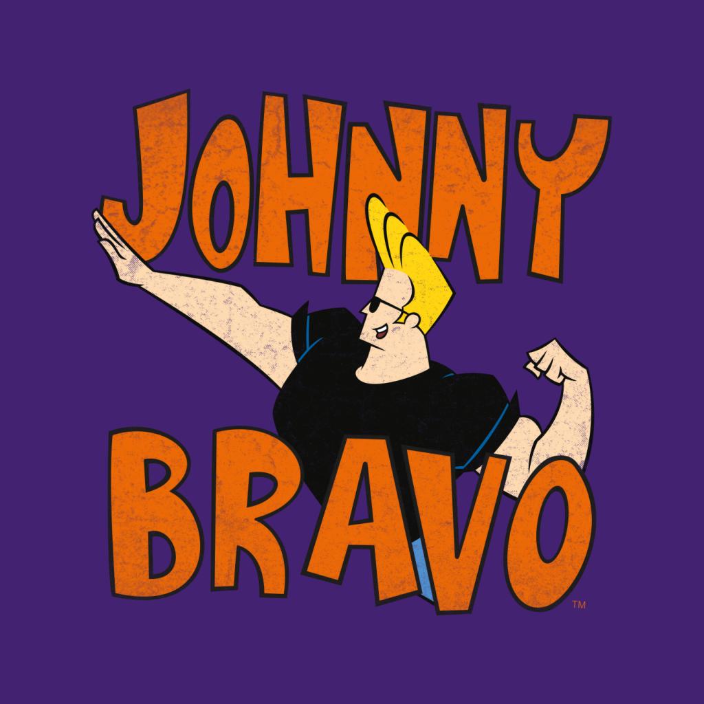 Johnny Bravo Side Pose Logo Women's T-Shirt-ALL + EVERY