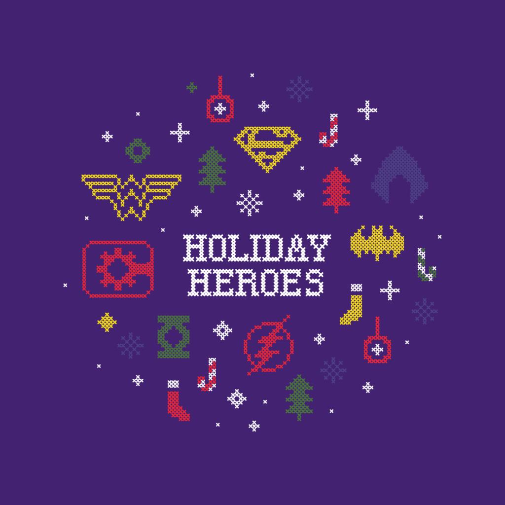 Justice League Christmas Holiday Heroes Kid's T-Shirt-ALL + EVERY