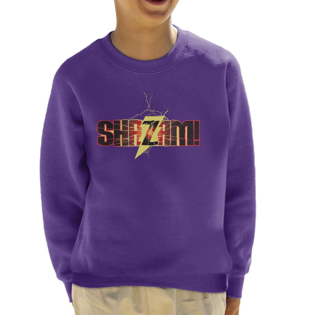 Justice League Shazam Logo Kid's Sweatshirt-ALL + EVERY