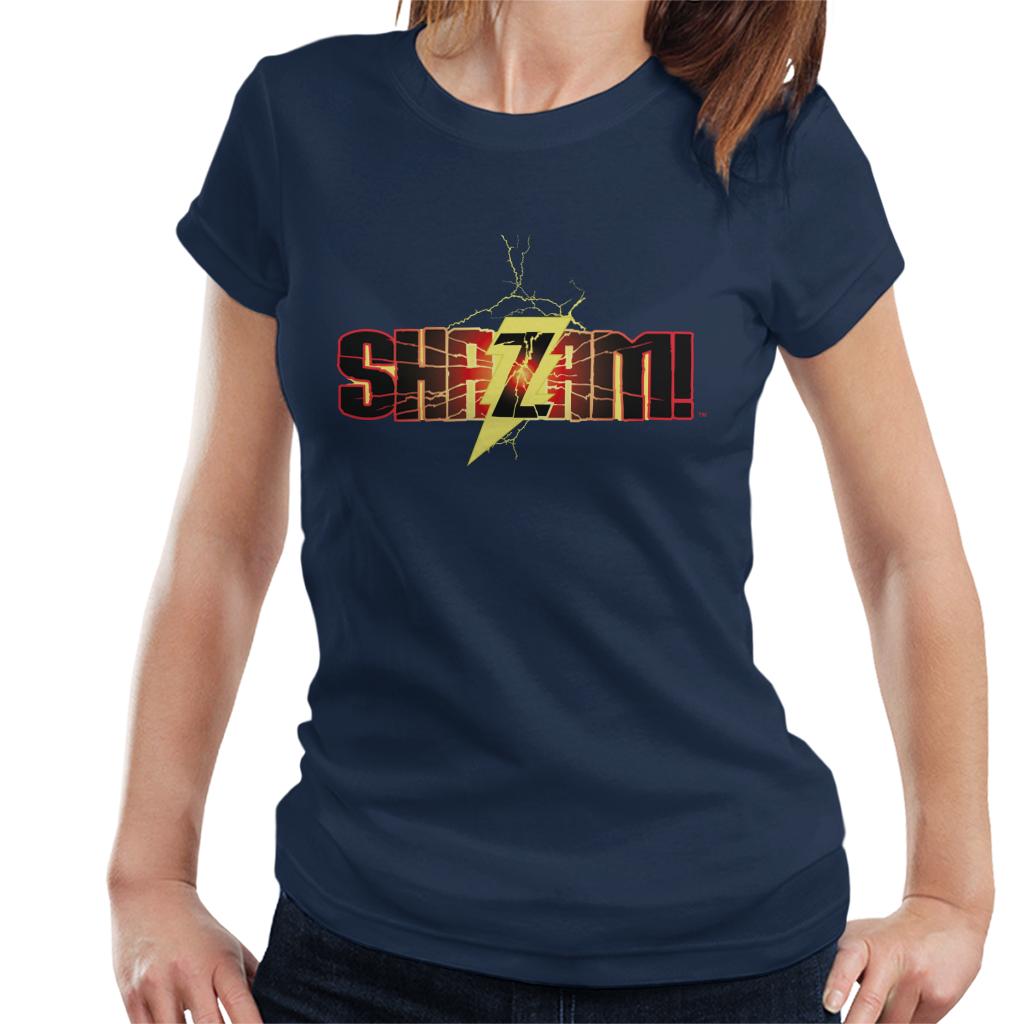 Justice League Shazam Logo Women's T-Shirt-ALL + EVERY