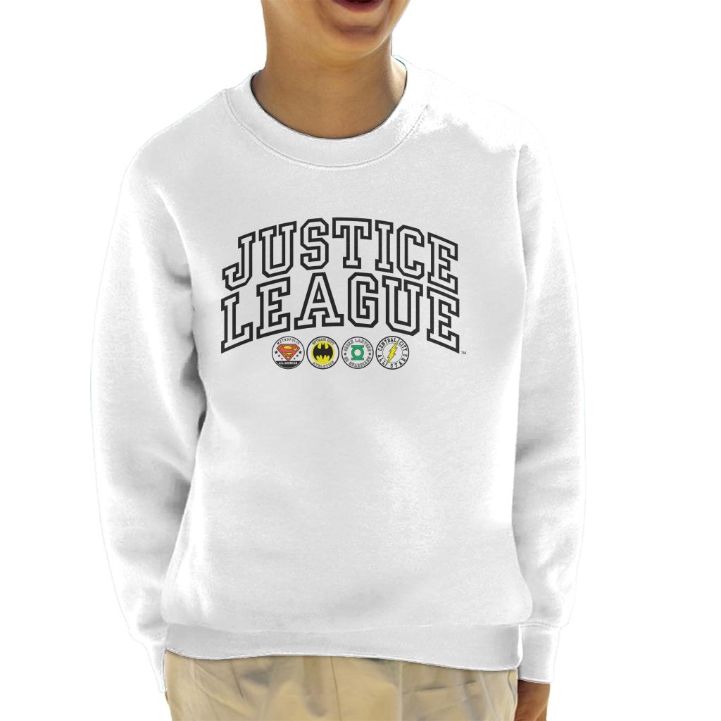 Justice League Emblems Kid's Sweatshirt-ALL + EVERY