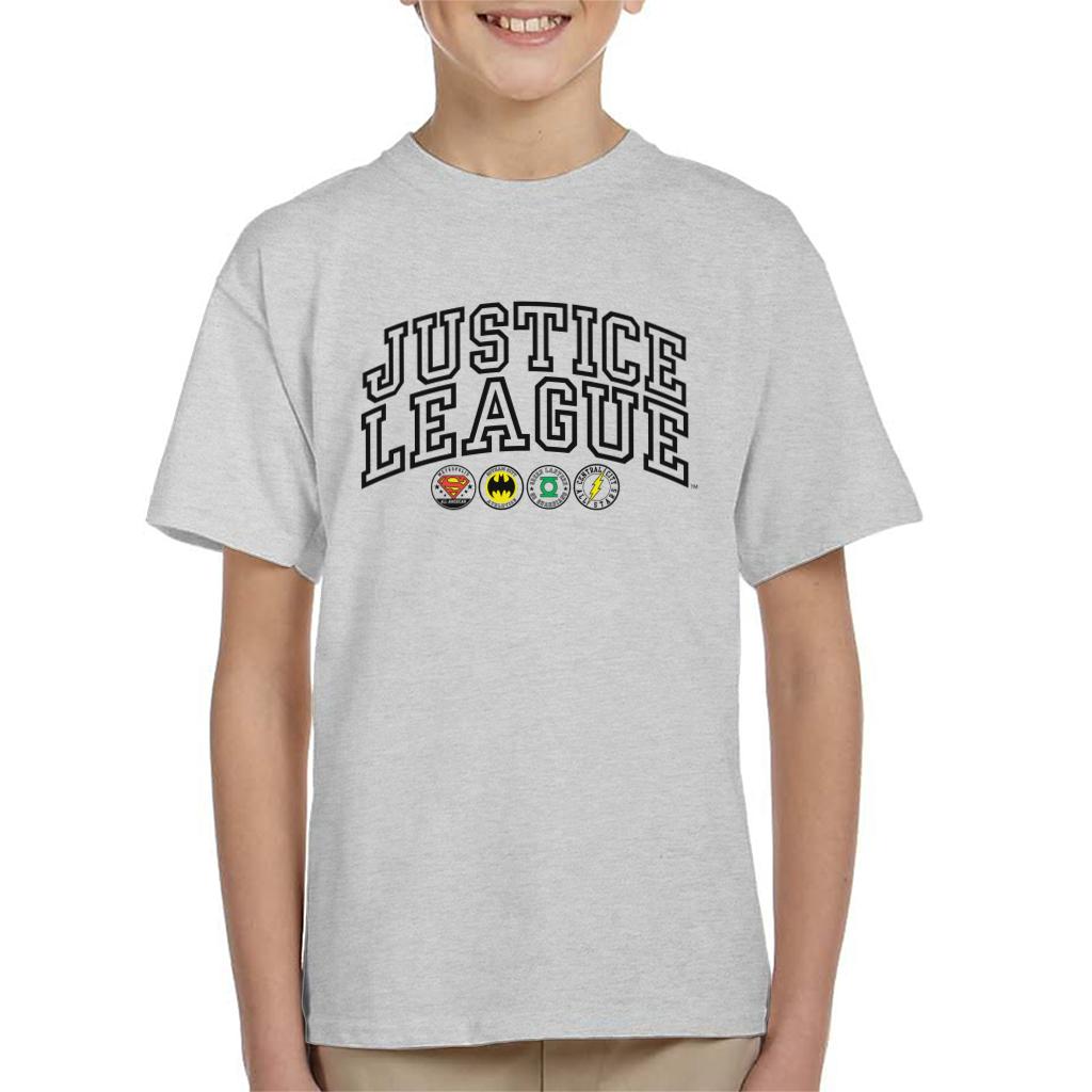 Justice League Emblems Kid's T-Shirt-ALL + EVERY