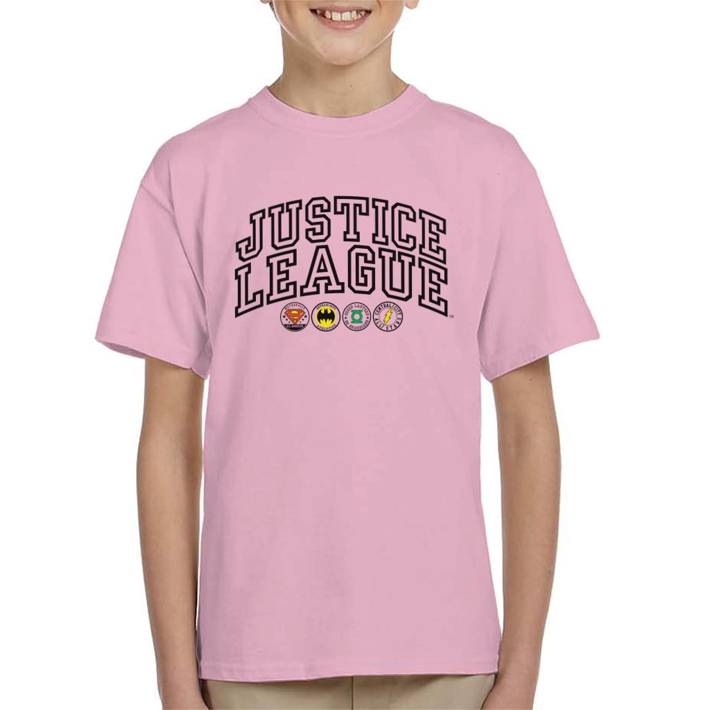 Justice League Emblems Kid's T-Shirt-ALL + EVERY