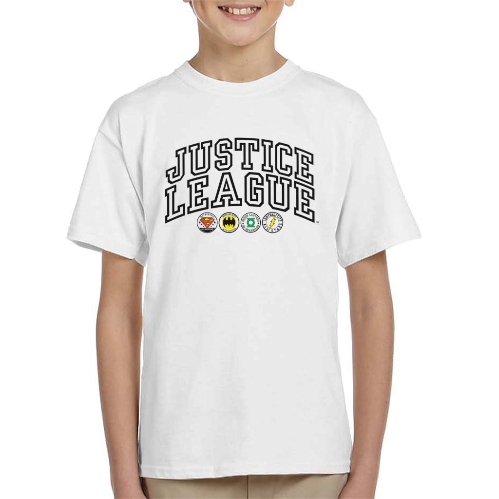 Justice League Emblems Kid's T-Shirt-ALL + EVERY