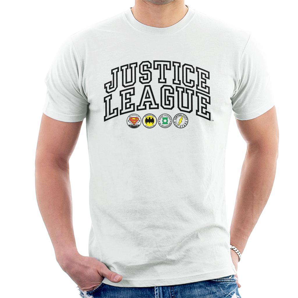 Justice League Emblems Men's T-Shirt-ALL + EVERY