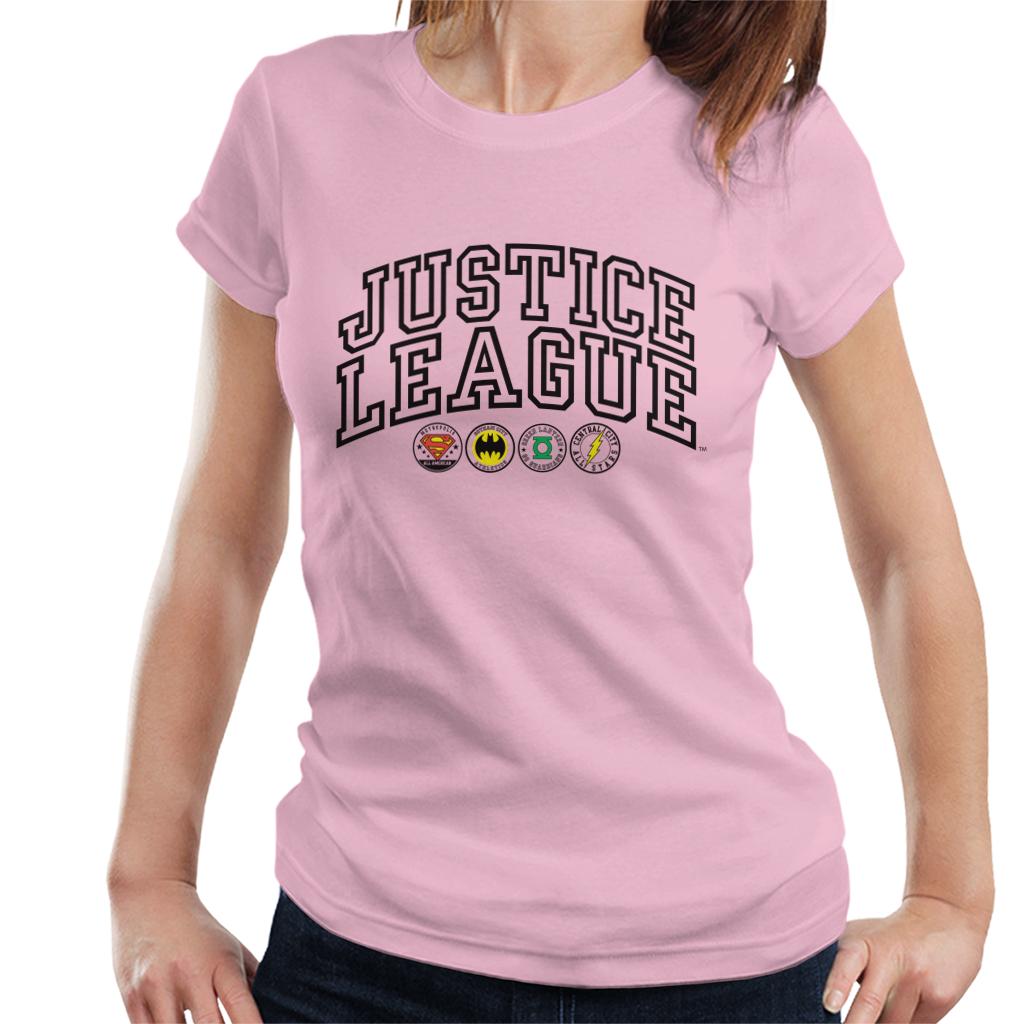 Justice League Emblems Women's T-Shirt-ALL + EVERY