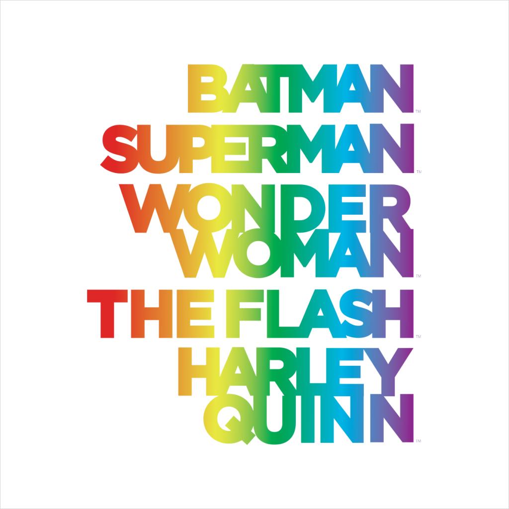 Justice League Characters Rainbow Men's T-Shirt-ALL + EVERY