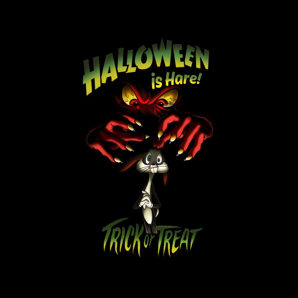Looney Tunes Halloween Is Here Bugs Bunny Men's Sweatshirt-ALL + EVERY
