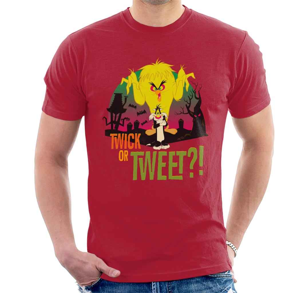 Looney Tunes Halloween Twick Or Tweet Men's T-Shirt-ALL + EVERY