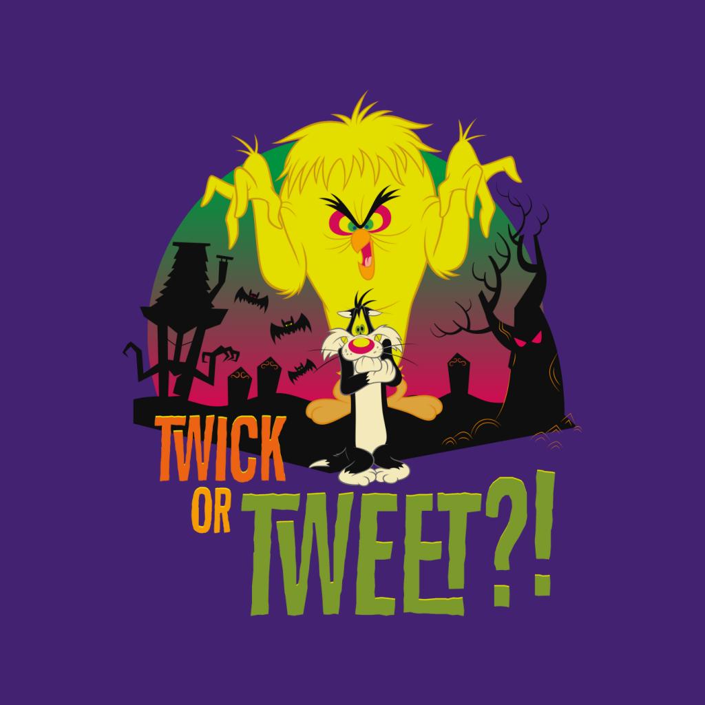 Looney Tunes Halloween Twick Or Tweet Kid's Sweatshirt-ALL + EVERY