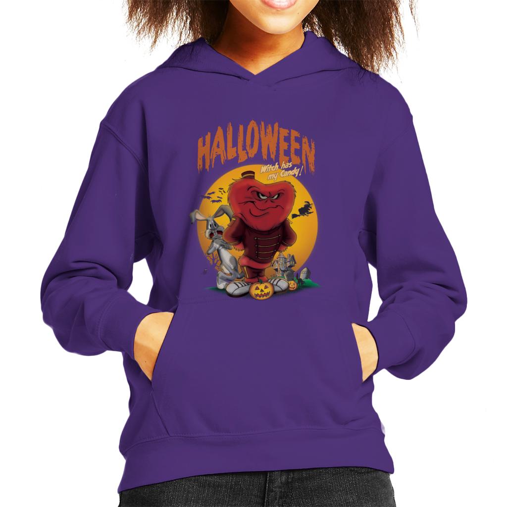 Looney Tunes Halloween Witch Has My Candy Kid's Hooded Sweatshirt-ALL + EVERY