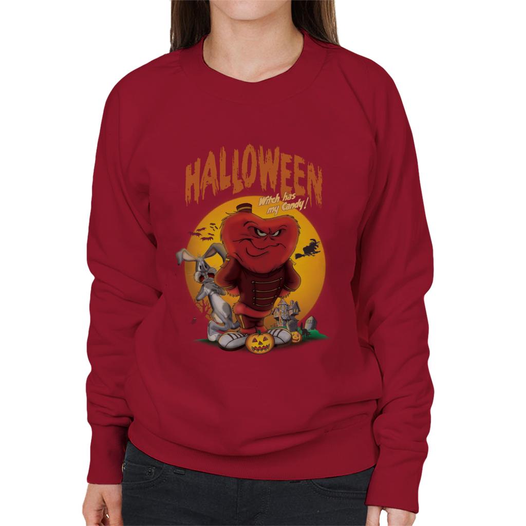 Looney Tunes Halloween Witch Has My Candy Women's Sweatshirt-ALL + EVERY
