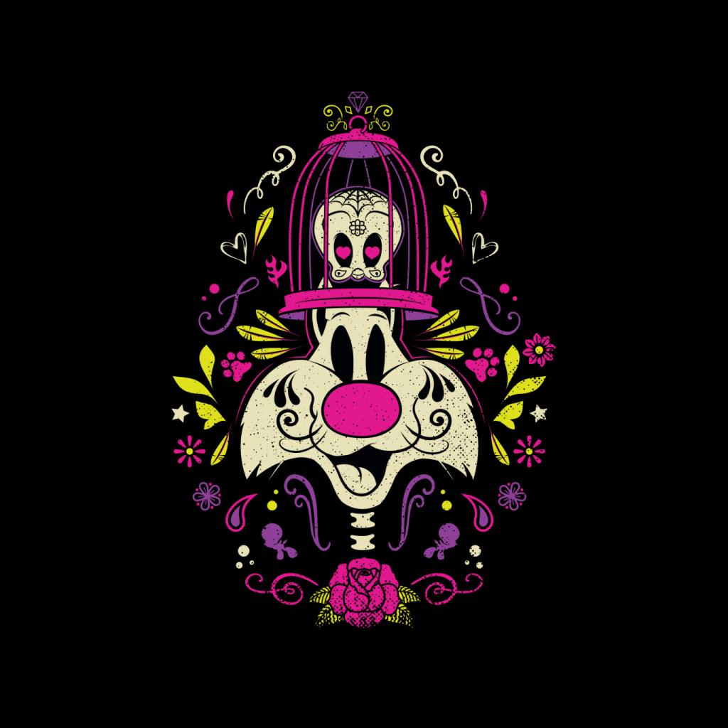 Looney Tunes Halloween Sylvester Tweety Skeleton Women's Sweatshirt-ALL + EVERY