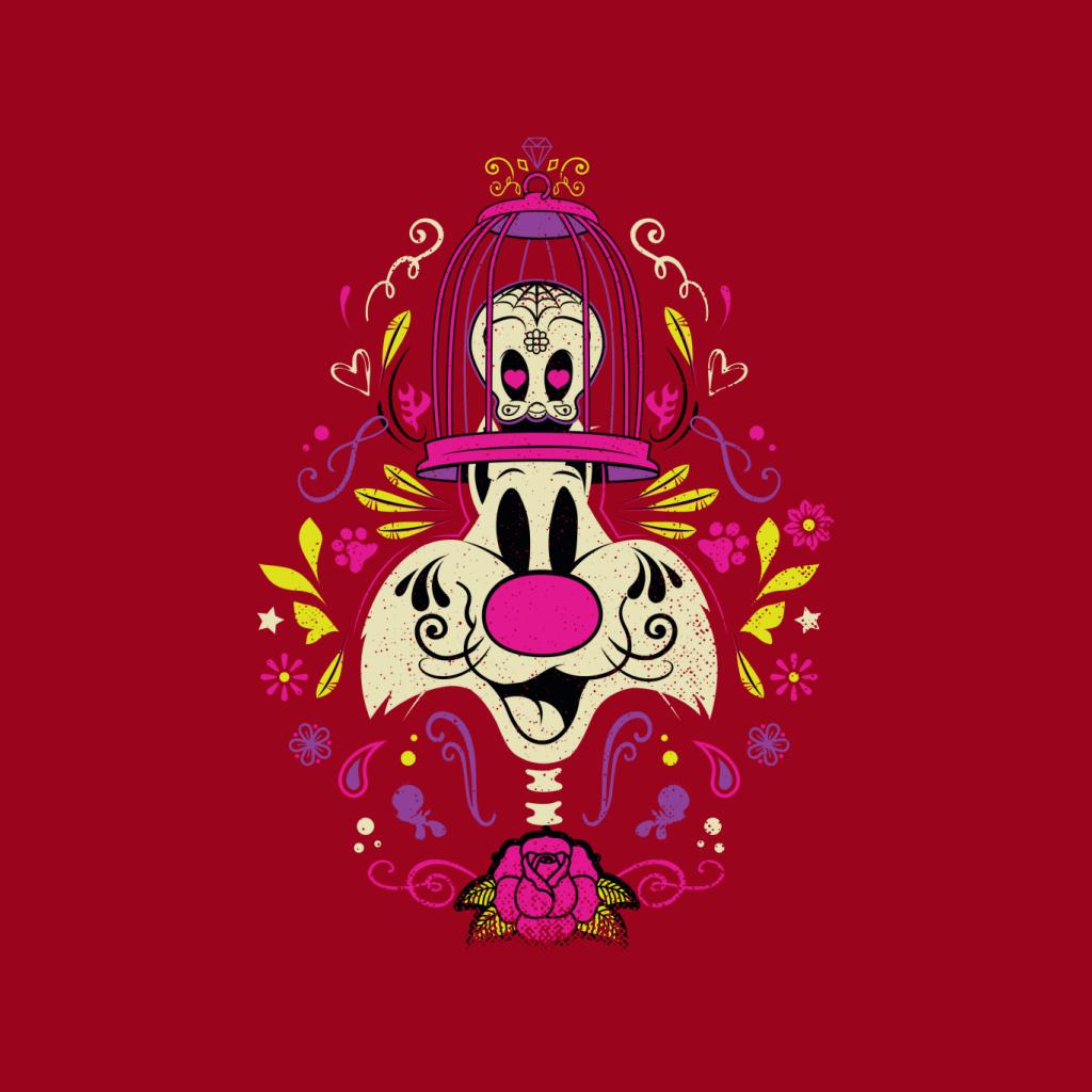 Looney Tunes Halloween Sylvester Tweety Skeleton Women's Sweatshirt-ALL + EVERY