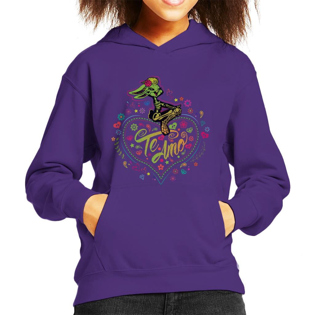 Looney Tunes Halloween Lola Bunny Te Amo Kid's Hooded Sweatshirt-ALL + EVERY