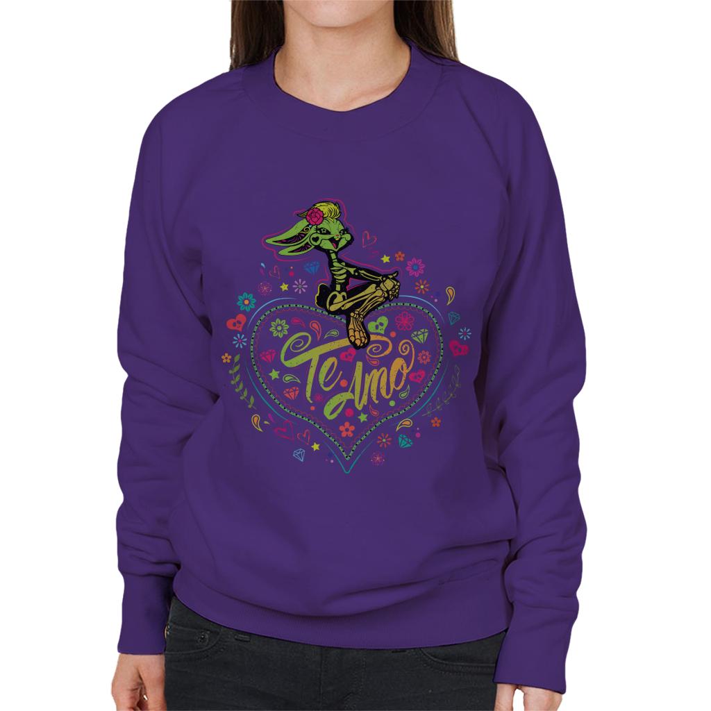 Looney Tunes Halloween Lola Bunny Te Amo Women's Sweatshirt-ALL + EVERY