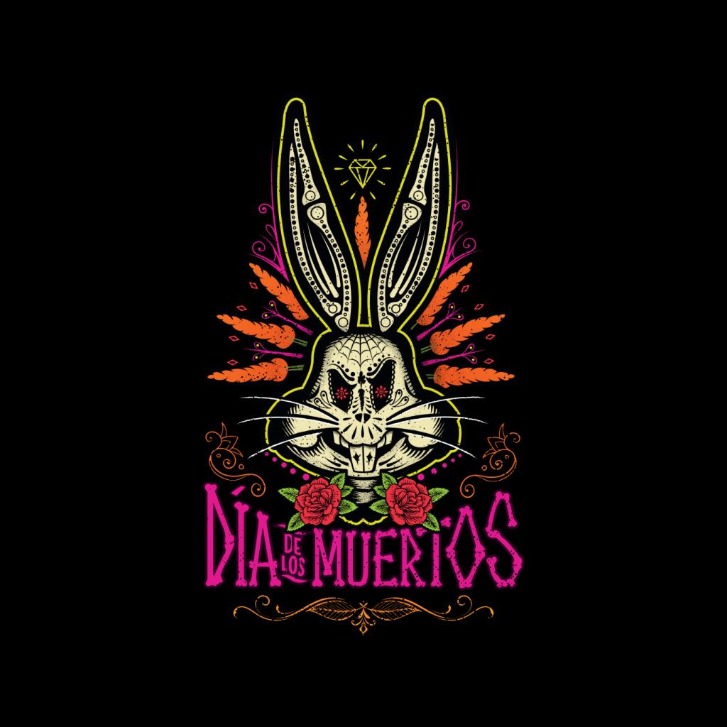 Looney Tunes Halloween Bugs Bunny Dia De Los Muertos Men's T-Shirt-ALL + EVERY