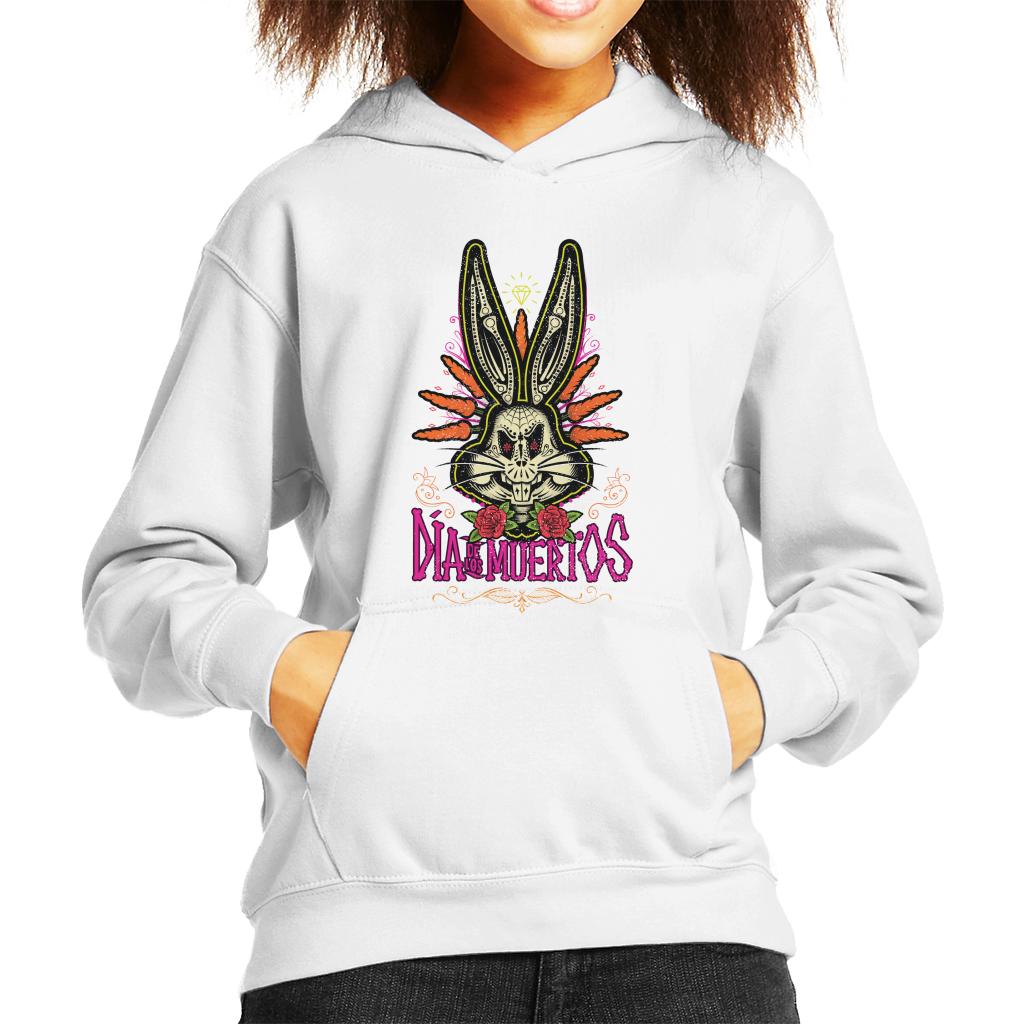 Looney Tunes Halloween Bugs Bunny Dia De Los Muertos Kid's Hooded Sweatshirt-ALL + EVERY