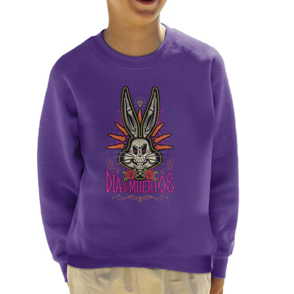 Looney Tunes Halloween Bugs Bunny Dia De Los Muertos Kid's Sweatshirt-ALL + EVERY