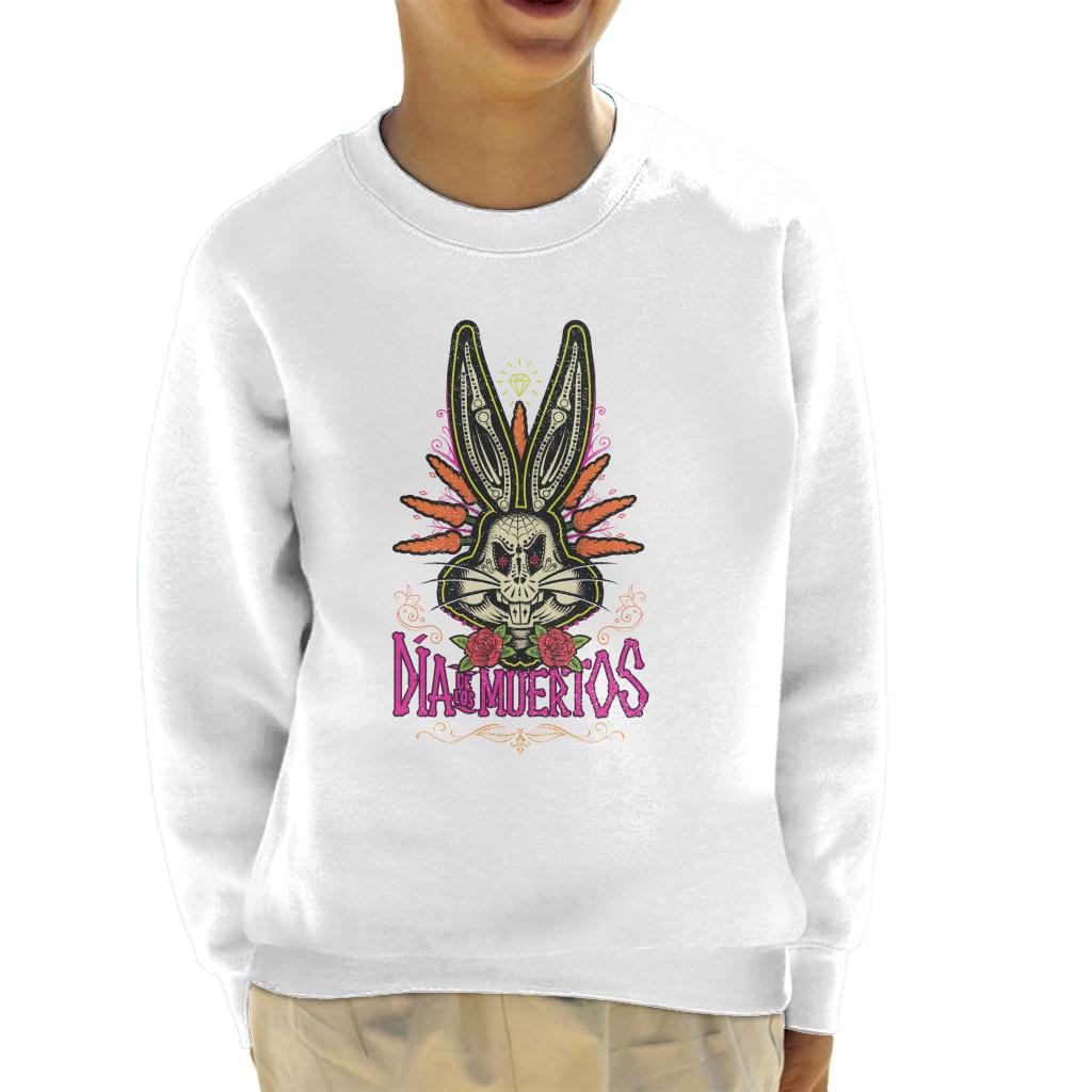 Looney Tunes Halloween Bugs Bunny Dia De Los Muertos Kid's Sweatshirt-ALL + EVERY