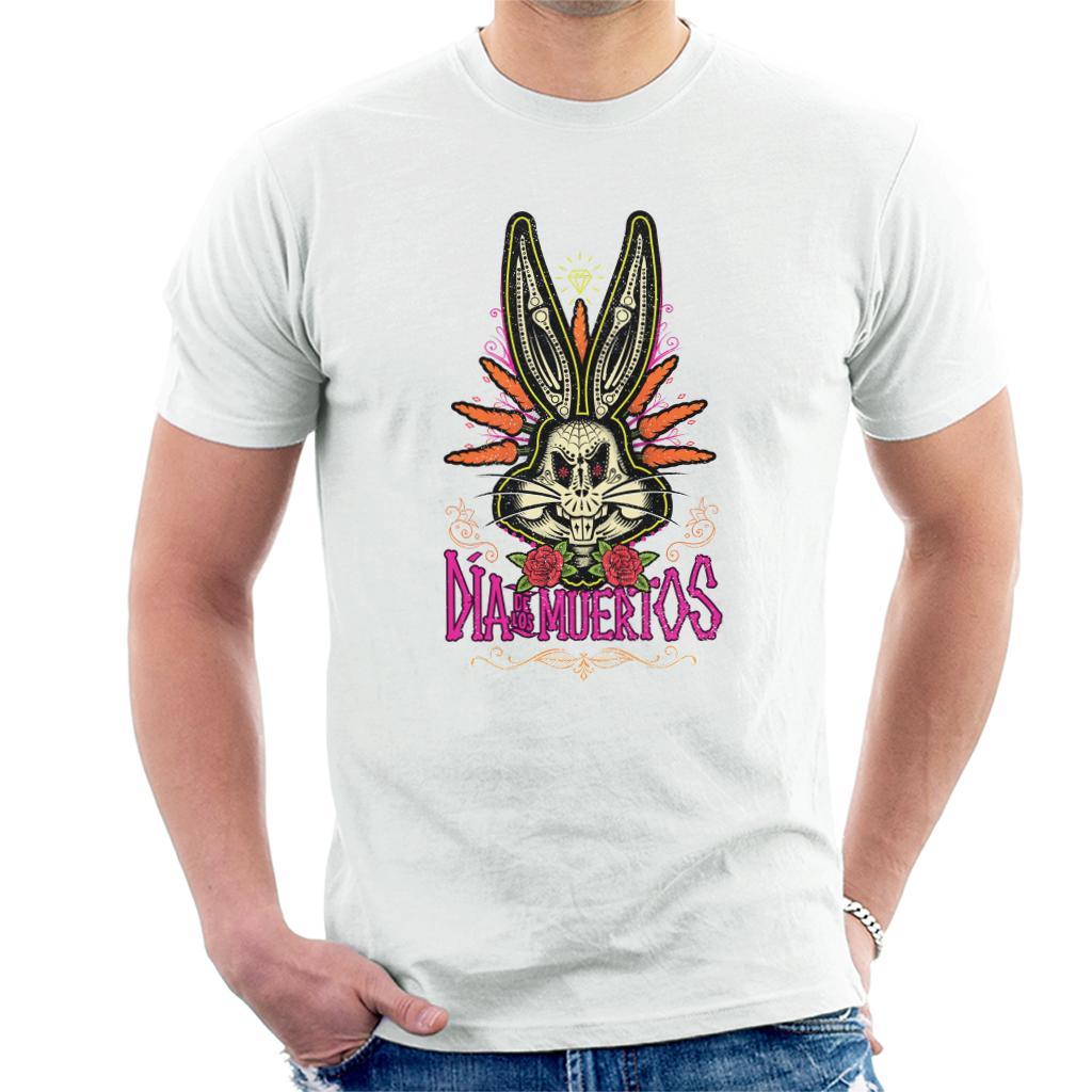 Looney Tunes Halloween Bugs Bunny Dia De Los Muertos Men's T-Shirt-ALL + EVERY