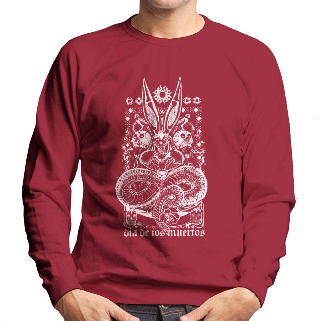 Looney Tunes Halloween Bugs Bunny Dia De Muertos Men's Sweatshirt-ALL + EVERY