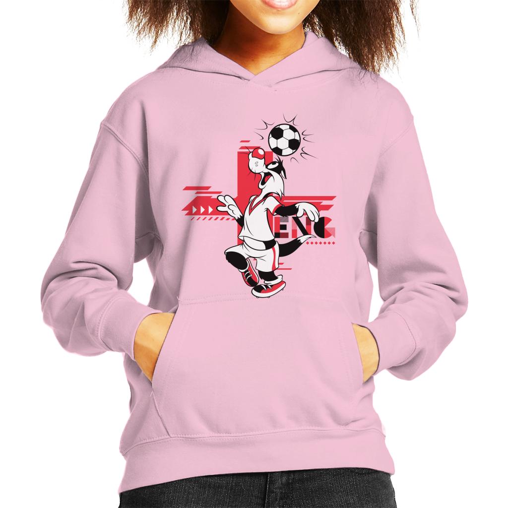 Looney Tunes Football Sylvester Skills Kid's Hooded Sweatshirt-ALL + EVERY