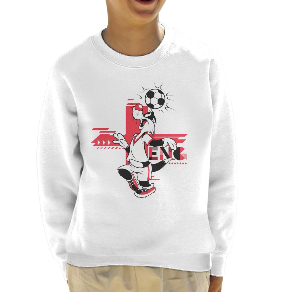 Looney Tunes Football Sylvester Skills Kid's Sweatshirt-ALL + EVERY