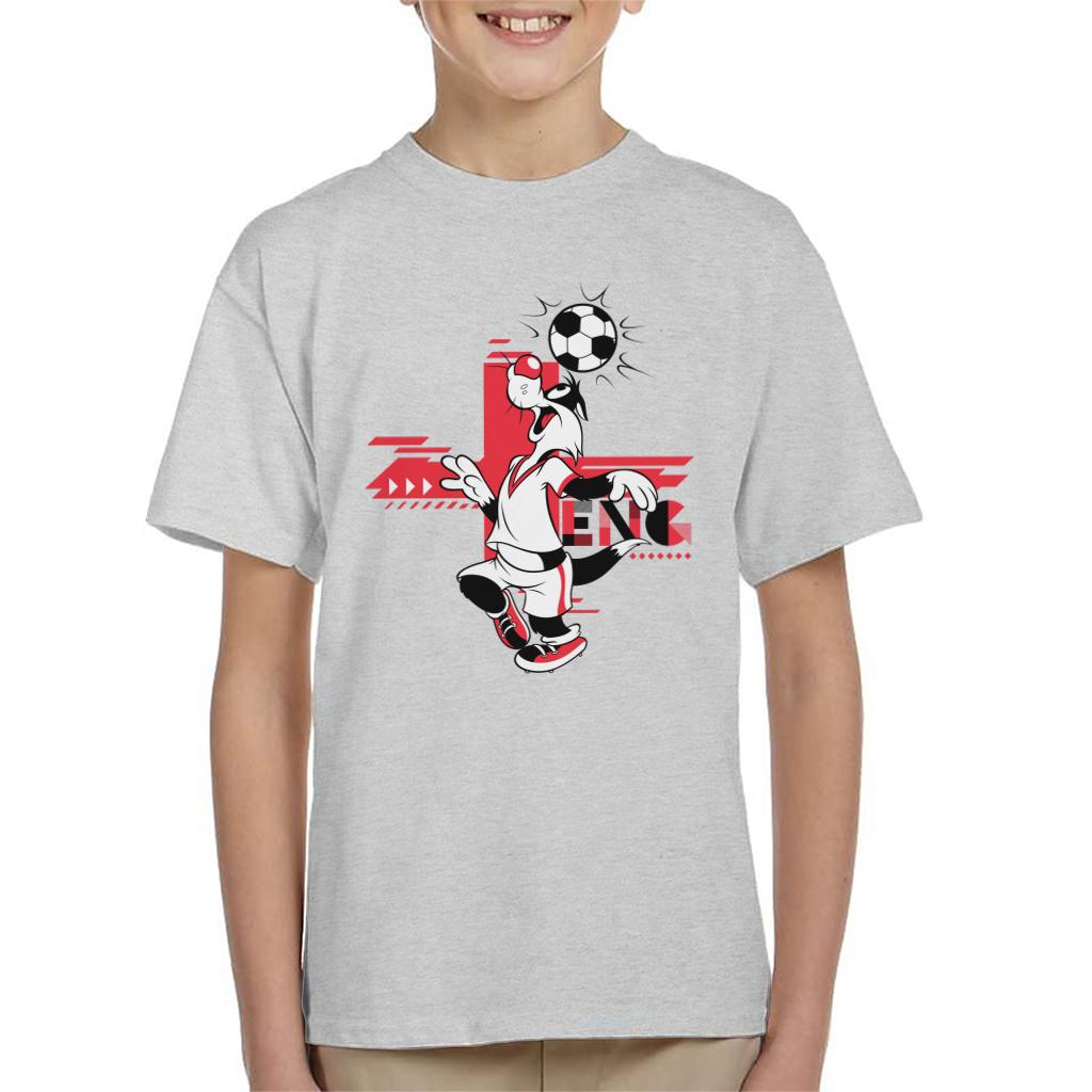 Looney Tunes Football Sylvester Skills Kid's T-Shirt-ALL + EVERY