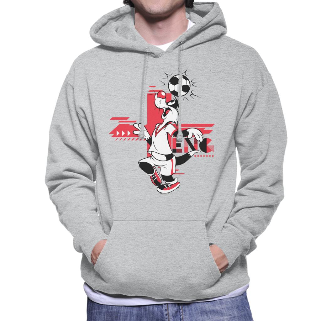 Looney Tunes Football Sylvester Skills Men's Hooded Sweatshirt-ALL + EVERY