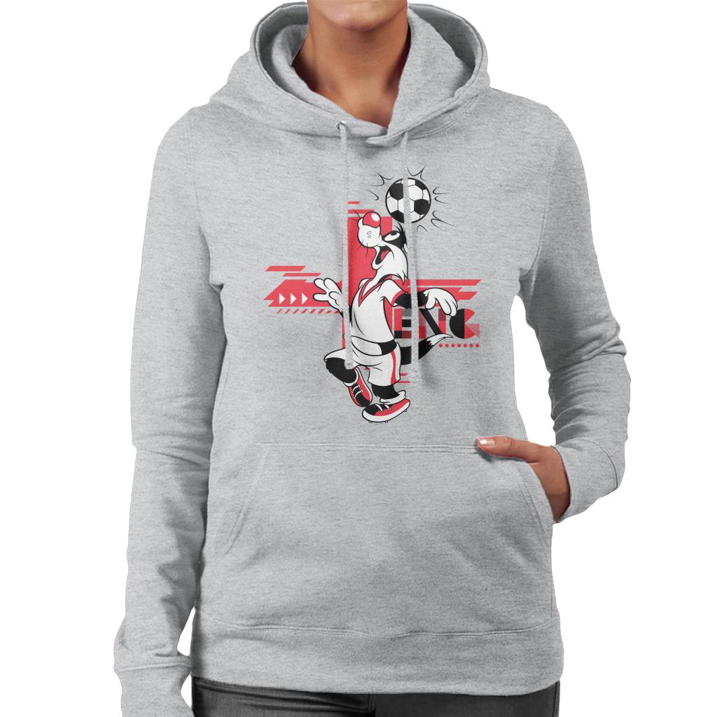 Looney Tunes Football Sylvester Skills Women's Hooded Sweatshirt-ALL + EVERY