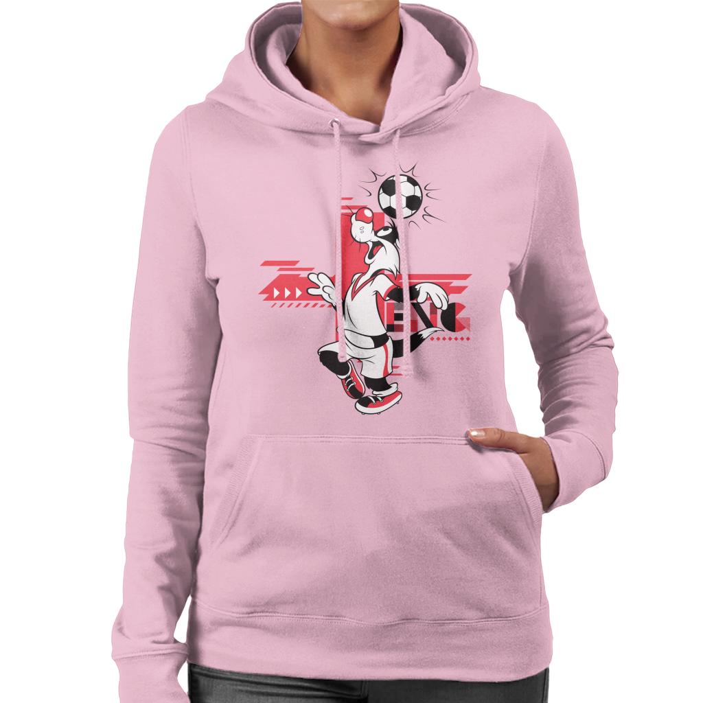 Looney Tunes Football Sylvester Skills Women's Hooded Sweatshirt-ALL + EVERY