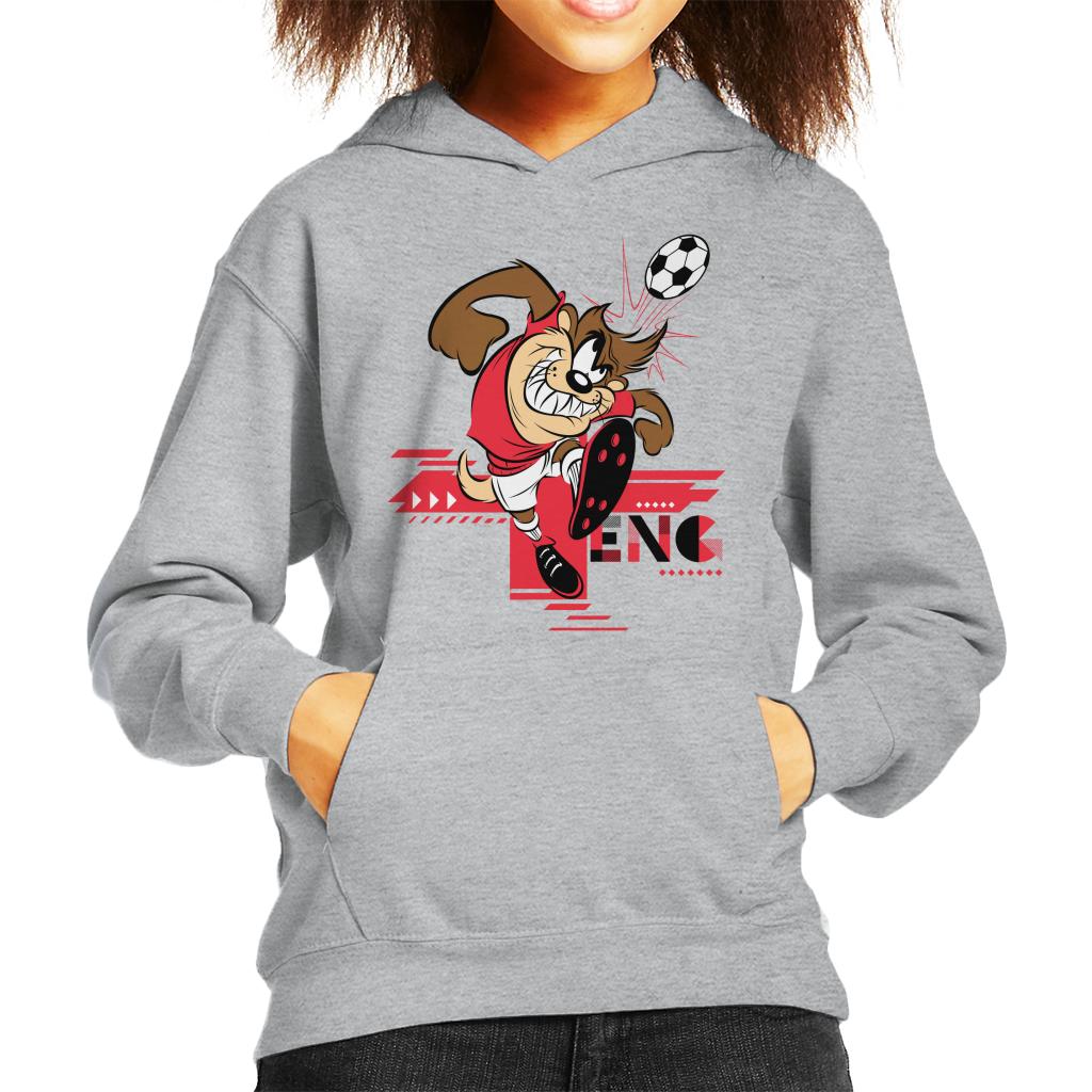 Looney Tunes Football Taz For England Header Kid's Hooded Sweatshirt-ALL + EVERY