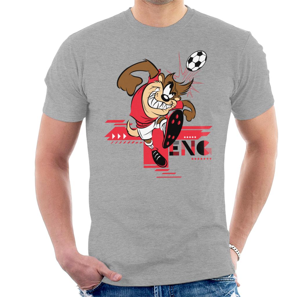 Looney Tunes Football Taz For England Header Men's T-Shirt-ALL + EVERY